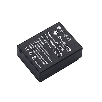 Powerextra FJ-W126 Replacement Battery For Fujifilm NP-W126 1500mAh Li-ion