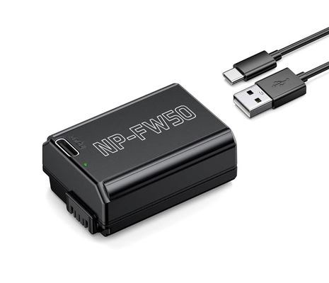 Powerextra NP-FW50 1500mAh Battery With Type-C Fast Charging, Compatible with Sony