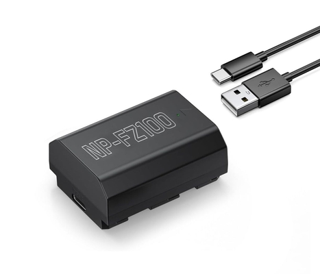 Powerextra NP-FZ100 2500mAh Battery With Type-C Fast Charging, Compatible with Sony