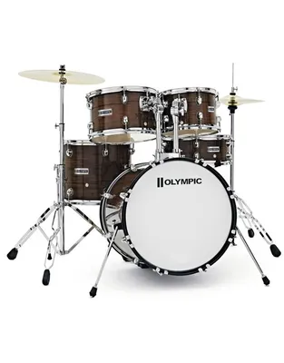 PREMIER Olympic 20" Fusion Premium Walnut Ακουστικό Drum Set με Πιατίνια