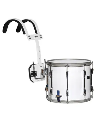 PREMIER Olympic 61512W White Ταμπούρο Παρέλασης 14'' x 12" με Εξάρτηση και Μπαγκέτες