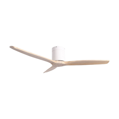PRIMO Ανεμιστήρας Οροφής PRCF-80664 52'' 132εκ. DC Με Τηλεχειριστήριο Λευκός με 3 ξύλινα φτερά