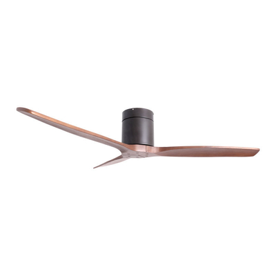 PRIMO Ανεμιστήρας Οροφής PRCF-80665 52'' 132εκ. DC Με Τηλεχειριστήριο Μαύρος με 3 καφέ φτερά