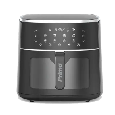 Primo PRAF-40459 Digital 8L 1800W με παράθυρο Μαύρη Φριτέζα Αέρος