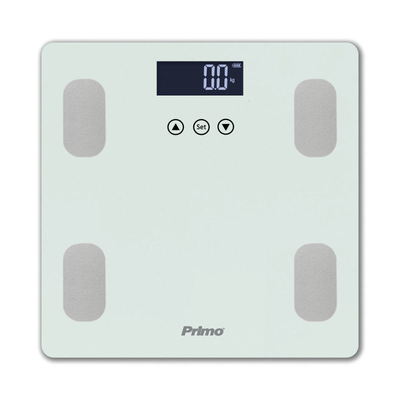 Primo PRBS-40464 Ψηφιακή Ζυγαριά με Λιπομετρητή σε Λευκό χρώμα