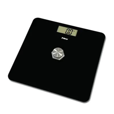 Primo PRBS-40467  180Kg Υάλινη Μαύρη Ζυγαριά Σώματος Kinetic