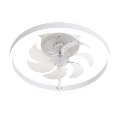 Primo PRCF-80609 20'' 50εκ. Με Τηλεχειριστήριο 1Φως LED 7 Φτερά Λευκός  Ανεμιστήρας Οροφής