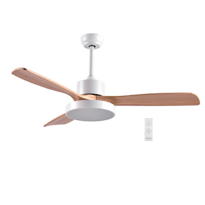 Primo PRCF-80616 130cm Λευκό-Καφέ Με Φως & R/C Ανεμιστήρας Οροφής