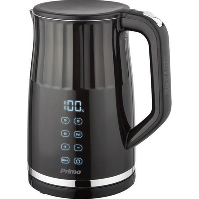 Primo PRCK-40429 Βραστήρας Digital Ανοξείδωτος Cool touch Μαύρος 1.7L 2200W