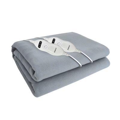 Primo PREB-81097 Πλενόμενο Ηλεκτρικό Επίστρωμα Fleece Διπλό 160x140cm 2x60W Γκρι