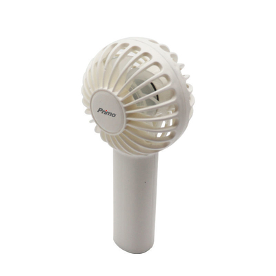 Primo PRMF-80689 Ανεμιστήρας Mini Χειρός 2.5'' 6cm Λευκός Επαναφορτιζόμενος