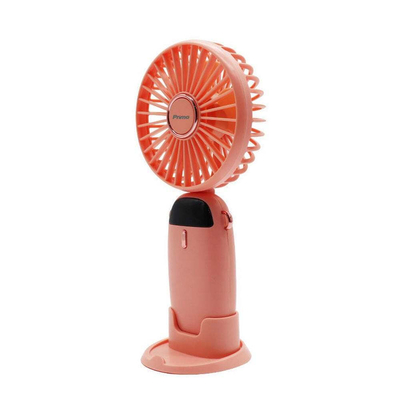 Primo PRMF-80694 Ανεμιστήρας Mini  3.5'' 9cm Ροζ Επαναφορτιζόμενος