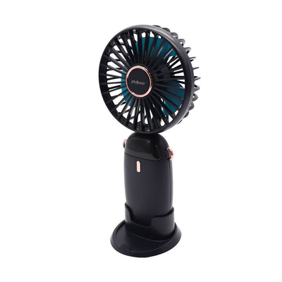 Primo PRMF-80697 Ανεμιστήρας Mini 3.5 9cm Μαύρος Επαναφορτιζόμενος