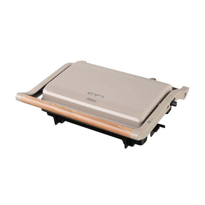 Primo PRPT-40493 Τοστιέρα Panini  Αντικολλητικές πλάκες 1000W Wooden-Γκρ