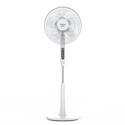 Primo PRSF-80614D Ανεμιστήρας Ορθοστάτης 16'' 40CM Λευκός Με Τηλεχειριστήριο DC 30W
