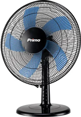 Primo PRTF-80444 Επιτραπέζιος Ανεμιστήρας 16'' 40cm Μαύρος-Μπλέ Primo