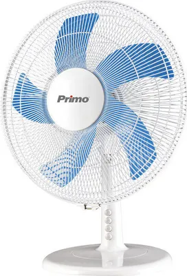 Primo PRTF-80445 Ανεμιστήρας επιτραπέζιος 12'' 40cm λευκό μπλε