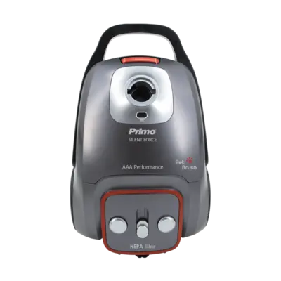 Primo PRVC-40489 Ηλεκτρική Σκούπα  AAA Silent Force, με πέλμα PET 700W 3.0L Ανθρακί/Κόκκινη