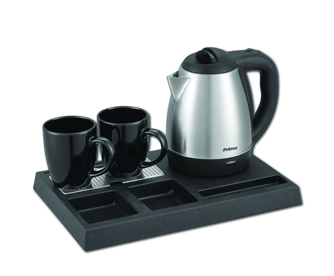 Primo PRWT-50049 1.2L 1350W Ξενοδοχειακό σετ καλωσορίσματος με Ανοξείδωτο βραστήρα.