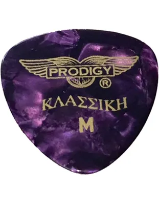 PRODIGY Πέννες Μπουζουκιού - Τζουρά - Μπαγλαμα Kλασική Medium Purple Pearl  (Σετ 12τμχ)