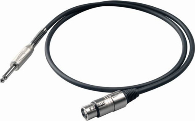 Proel BULK-200-LU3 Cable XLR female - 6.3mm male 3m