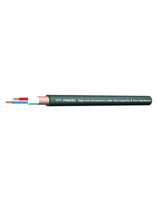 PROEL HPC290BK Καλώδιο Μικροφώνου Μαύρο 2 x 0,50 mm2