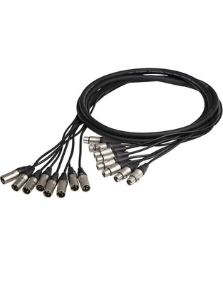 PROEL PBSL-08N-XX-03Multi Καλώδιο 8 XLR -F σε 8 XLR-M 3m.