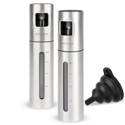 PROFI COOK PC-EOS 1270 Ανοξείδωτος ψεκαστήρας λαδιού / ξυδιού, σετ 2 τεμαχίων.