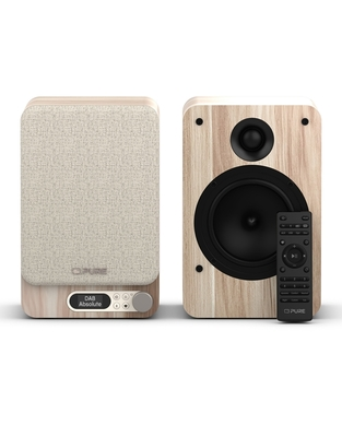 PURE Classic Active Bluetooth Ηχεία με Ραδιόφωνο FM/ DAB+,HDMI/OPTICAL/AUX, Cotton White/Oak