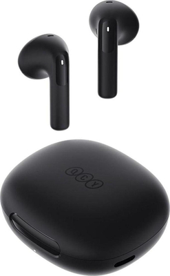 QCY AilyBuds E20 Black- Hybrid ANC Semi-Ear TWS earbuds 6mics 13mm dynamic driver IPX4 BT5.4 35h