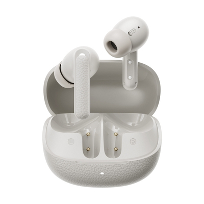 QCY Buds ANC Cream Grey (HT15) - 45db ANC TWS Earbuds 35h 5 mic ENC, ear-canal adaptive tech,