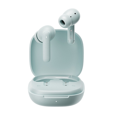 QCY Buds Misty Blue - Noise Reduction Clear Calls TWS Earbuds 35h, 10mm dynamic drivers