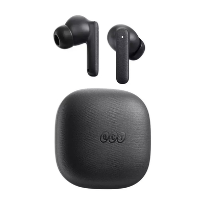 QCY Buds Grey - Noise Reduction Clear Calls TWS Earbuds 35h, 10mm dynamic drivers