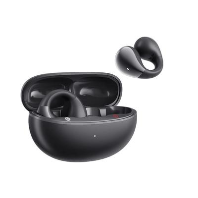QCY Crossky C10 Black Open Ear TPU Earclip, IPX5 Call Noise Reduction BT 5.4 Earbuds 30h