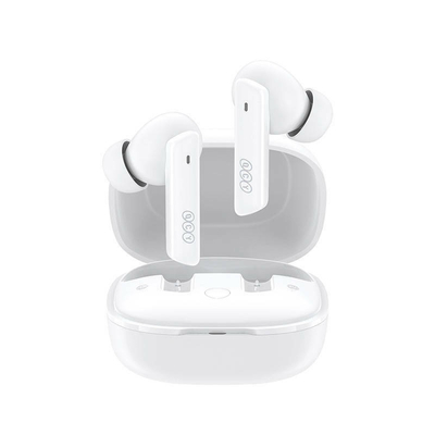 QCY HT05 Melobuds ANC TWS WHITE Dual Driver 6-mic noise cancel. True Wireless Earbuds