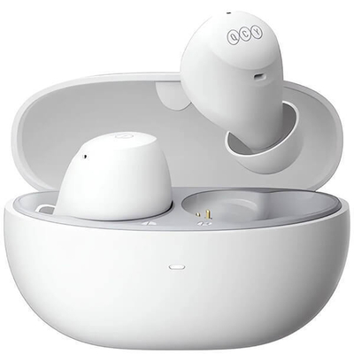QCY HT07 ArcBuds TWS White - ANC Music Earbuds, 40dB 6 microphone ANC & PNC, 32h battery
