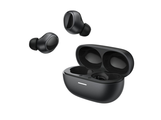 QCY MeloBuds A30 Black - Adaptive A.I. ANC -60dB - 3 devices switch - IPX5 - 8mic Calls - Stemless
