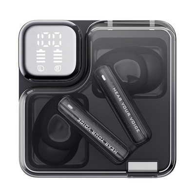 QCY Melobuds Neo Black – TWS BT Earbuds with LED Display, Dual Connection, Anti-air calls 7h