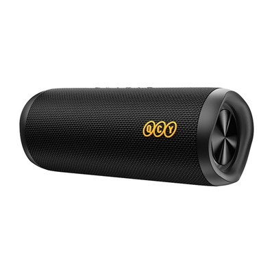 QCY SP7 Black -  Portable Bluetooth Speaker w Stereo Sound 40W, Mic for Calls, RGB Light Show