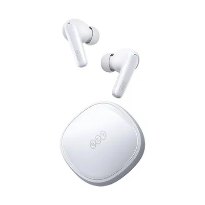 QCY T13X TWS White - 30 hour battery True Wireless  in-ear earbuds Quick Charge 380mAh Gaming 0,068s