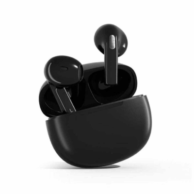QCY T20 AilyPods In-ear Bluetooth Handsfree Ακουστικά με Αντοχή στον Ιδρώτα και Θήκη Φόρτισης Μαύρα