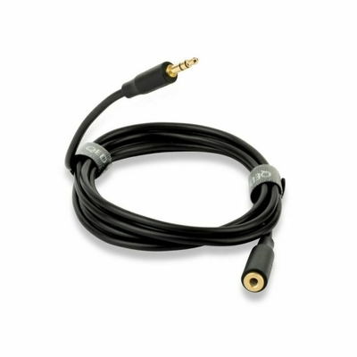 QED Connect 3.5MM Jack EXTENDR 1.5M, (Black).QE8134