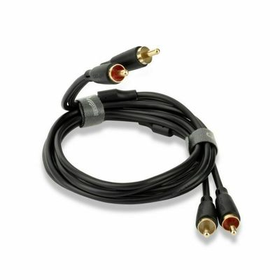 QED Connect Phono‐Phono, 1.5M (Black).QE8104