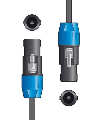 Qtx 190.179UK Καλώδιο Ηχείων 2 x Βύσματα SPK 3.0m (Τεμάχιο)