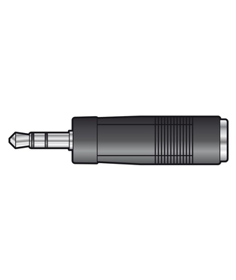 Qtx 759.185UK Αντάπτορας Υποδοχή 3.5mm Stereo Jack – Βύσμα 6.3mm Mono Jack (Τεμάχιο)