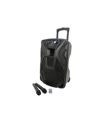 Qtx BUSKER-12 Busker PA Με Μικρόφωνο VHF, Media Player &amp; Bluetooth 12" 80W RMS (Σετ)