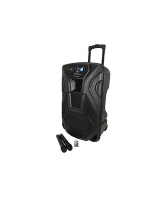 Qtx BUSKER-15 Busker PA Με Μικρόφωνο VHF, Media Player &amp; Bluetooth 15" 100W RMS (Σετ)