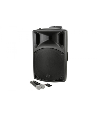 Qtx QX15PA-PLUS Φορητό Ενεργό Ηχείο με Μικρόφωνα UHF, USB / SD / FM &amp; Bluetooth (Σετ)