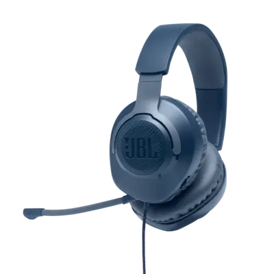 JBL Quantum 100, Over-Ear Wired Gaming Headset Blue