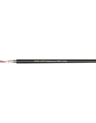 QUIKLOK CM-780 Kαλώδιο DMX Μαύρο 2 x 0,25 mm²